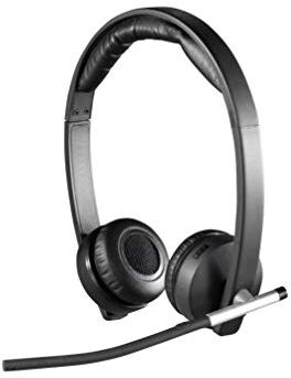 Logitech H820e Cuffie Wireless, Cuffie Stereo Con Microfono a Cancellazione di Rumore, USB, ‎Controlli Cuffia, Indicatore LED, Compatibili Con PC/Mac/Laptop, Nero