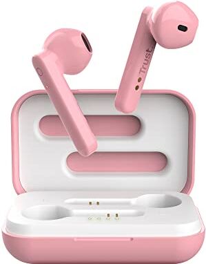 Trust Mobile Primo Touch Bluetooth In-Ear Auricolari Senza Fili (Microfono Integrato, 10 Ore di Tempo di Utilizzo) Rosa