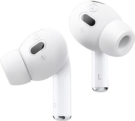 elago [6 Paia] Earbuds Punte Auricolari Copertura Auricolari Compatibile con AirPods Pro 2 [3 Taglie: Grande + Media + Piccola], Compatibile con Apple AirPods Pro 2a Generazione (Bianco)