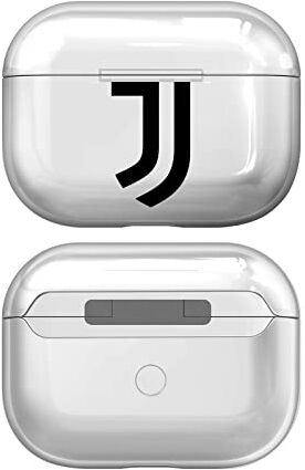 Head Case Designs Licenza Ufficiale Juventus Football Club Semplice Logo Trasparente Dura Cristallina Compatibile con Apple AirPods PRO Charging Case