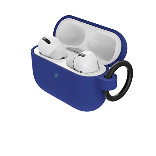 OtterBox Custodia  Soft Touch per AirPods Pro (1.ª gen 2019), soffice al tatto, antishock, graffi e cadute, ultra sottile con moschettone, Blu