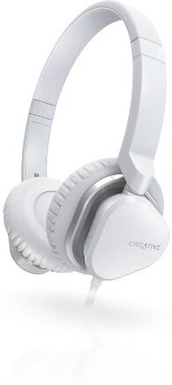 Creative Hitz MA2400 Cuffie cablate con controllo, colore: Bianco