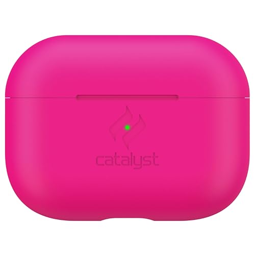 Catalyst Custodia sottile per AirPods Pro di  Skin per Apple Custodia di ricarica AirPods Pro, colori intercambiabili, custodia protettiva Soft Skin, ricarica wireless compatibile Rosa Neon
