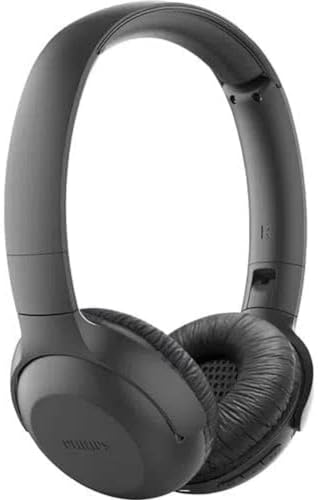 Philips Cuffie Bluetooth On Ear pieghevoli, con controllo del volume, colore nero,