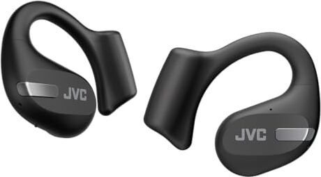 JVC Nearphones HA-NP50T-B, Auricolari wireless open-ear a conduzione d’aria. Suono chiaro e bassi profondi, il sistema Active Noise Reduction riduce il rumore ambientale durante le chiamate, Nero