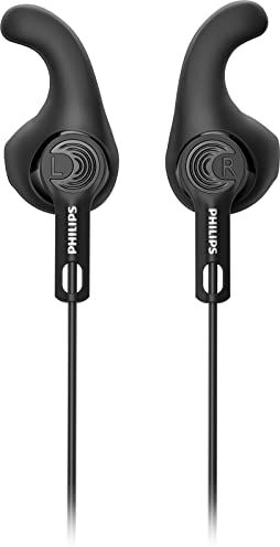 Auricolari Bluetooth con Microfono/Cuffie per Sport e Fitness/Resistenti al Sudore e alla Polvere, Cavo Riflettente, Pulsanti Integrati/Cuffie Wireless Philips TAA3206BK/00