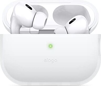 elago Cover Silicone Compatibile con Apple AirPods Pro 2a Generazione (2022), Custodia protettiva, LED Frontale Visibile, Supporta la Ricarica Wireless (Nightglow Blu)