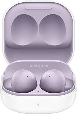 Samsung Galaxy Buds2 Cuffie Bluetooth, True Wireless, Cancellazione attiva rumori, Custodia di Ricarica, Audio bilanciato, IPx2, Ergonomici, Viola (Lavender) 2021 [Versione Italiana]