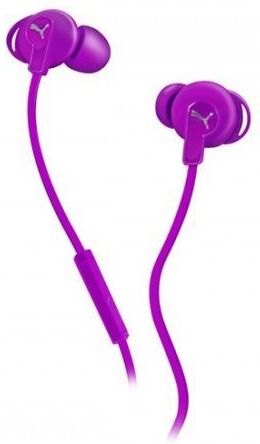 PUMA Bulldogs Auricolari in-ear con microfono integrato, colore: Viola