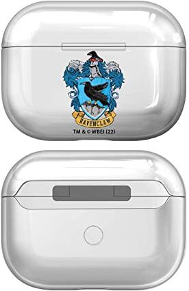 Head Case Designs Licenza Ufficiale Harry Potter Ravenclaw Stemmi E Scudi Trasparente Dura Cristallina Compatibile con Apple AirPods PRO Charging Case