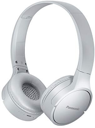 Panasonic RF-HF420BE-W Cuffie Bluetooth, Senza Fili, Bassi Potenti con Sistema XBS, 50 Ore di Riproduzione, Ricarica Rapida, Design Compatto, Bianco