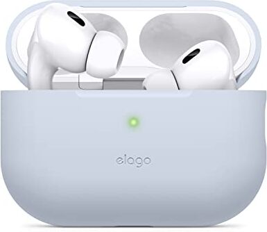 elago Cover Silicone Compatibile con Apple AirPods Pro 2a Generazione (2022), Custodia protettiva, LED Frontale Visibile, Supporta la Ricarica Wireless (Azzurro)