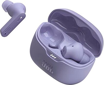 JBL Tune Beam Auricolari In-Ear True Wireless Bluetooth con Cancellazione Attiva del Rumore, Impermeabili IP54, Bassi Puri, Smart Ambient, 4 Microfoni, fino a 48 h di Autonomia, Viola