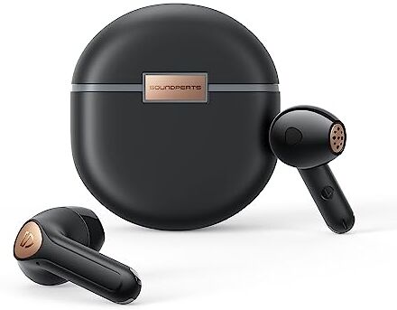 SoundPEATS Air4 Cuffie Bluetooth Auricolari Bluetooth 5.3,Qualcomm Snapdragon QCC3071 aptX Lossless, 6 Mic CVC Riduzione del rumore di chiamata, Driver da 13 mm, Multipoint, ANC,26 Ore