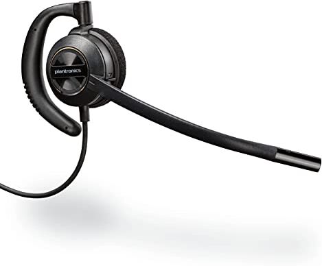 Plantronics EncorePro HW530 201500-02 Cuffia Auricolare Professionale per Contact Centre, Nero