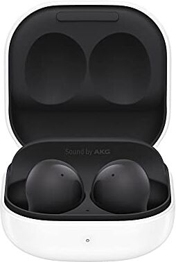 Samsung Galaxy Buds2 Cuffie Bluetooth, True Wireless, Cancellazione attiva rumori, Custodia Ricarica, Audio bilanciato, IPx2, Ergonomici, Grafite (Graphite), 2021 [Versione Italiana], One Size