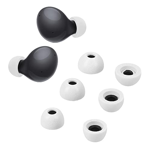 kwmobile Gommini Auricolari Memory Foam Set da 6 Compatibile con Samsung Galaxy Buds 2 Gommini Cuffie In Ear Schiuma 3 Size grigio chiaro