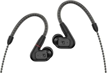 Sennheiser Cuffie stereo con cavo per audiofili IE 200 Cuffie in-ear con cavo ad alta fedeltà, suono chiaro e fedele e bassi di grande impatto Nero