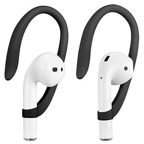 ICARER Earhooks per AirPods 1 AirPods 2 AirPods 3 AirPods Pro e AirPods Pro 2, Headset Ear Hooks per attività Sportive per Apple AirPods 1 AirPods 2 AirPods 3 AirPods Pro e AirPods Pro 2-Nero