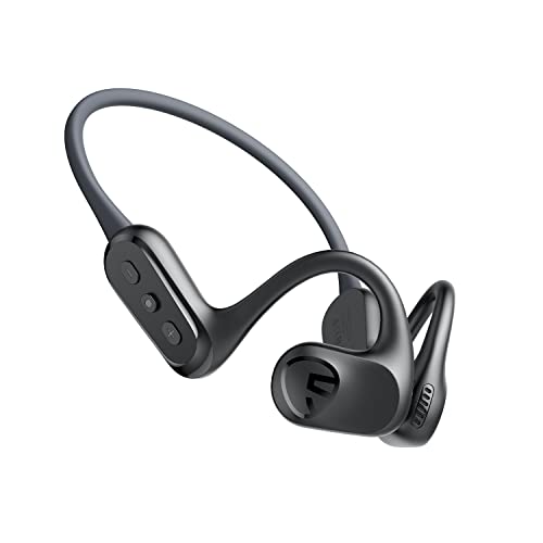 SoundPEATS RunFree Lite Cuffie Bluetooth 5.3,Cuffie per conduzione aerea,Auricolari Sportivi con 4 Mic,Multipoint,Driver da 16,2 mm,17 Ore di Riproduzione,Sicurezza Fit,per ciclismo, palestra