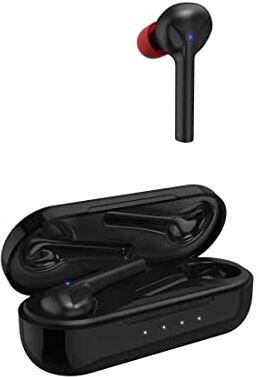 Hama Cuffie Bluetooth Spirit Go (True Wireless In Ear, colore nero, senza fili, con scatola di ricarica USB C, colore: Nero