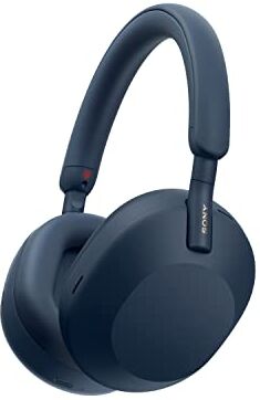 Sony WH-1000XM5   Cuffie Wireless con Noise Cancelling, Connessione Multipoint, Batteria fino a 30h e Ricarica rapida, Alexa, Google Assistant e Siri Blu Notte