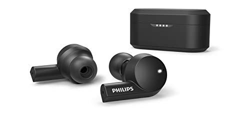 Philips T5505BK/00 Cuffie Bluetooth Wireless In Ear (Sistema Ibrido di Cancellazione Attiva del Rumore, Doppio Microfono, Driver Neodimio 8 mm, Ricarica Rapida) Nero Modello 2020/2021