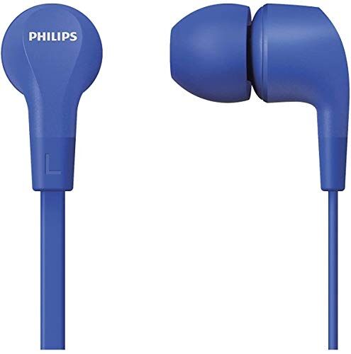 Cuffie con Cavo/Controlli Integrati, Audio Nitido, Bassi Potenti, Tenuta Comoda/Cuffie con Filo/Auricolari con Cavo Philips TAE1105BL/00