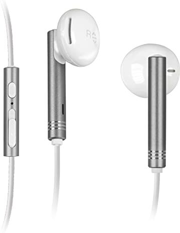 SBS Auricolari in-ear in metallo STUDIO MIX 90 con cavo jack dorato da 3,5mm universale, tasti multifunzione per chiamate e musica, controllo volume, microfono integrato