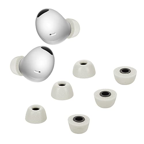 kwmobile Gommini Auricolari Memory Foam Set da 6 Compatibile con Samsung Galaxy Buds 2 Pro Gommini Cuffie In Ear Schiuma 3 Size grigio