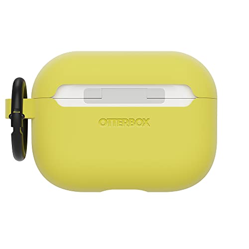 OtterBox Custodia  Soft Touch per AirPods Pro (1.ª gen 2019), soffice al tatto, antishock, graffi e cadute, ultra sottile con moschettone, Giallo