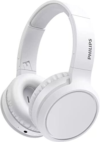 Philips Auricolari Bluetooth con Microfono Wireless, Resistenti al Sudore, 18 Ore di Riproduzione, Morbidi e Confortevoli Earbuds, Bianco (White)