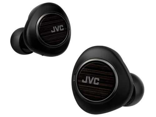 JVC Auricolari True Wireless, Serie Wood (Cupola in Legno), Bluetooth 5.2, Noise Cancelling,