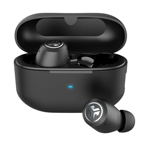 JLab JBuds ANC 3 Auricolari Bluetooth con cancellazione attiva del rumore, 42 ore di autonomia, cuffie wireless IP55 resistenti al sudore, suono EQ3, auricolari in-ear con microfono e custodia di