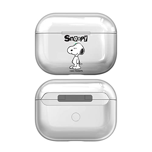 Head Case Designs Licenza Ufficiale Peanuts Snoopy Grafici Trasparente Dura Cristallina Compatibile con Apple AirPods PRO Charging Case