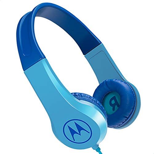 Motorola Lifestyle SQUADS200BL Cuffie Squads 200 con cavo per bambini con imbottiture antiallergiche, Blu