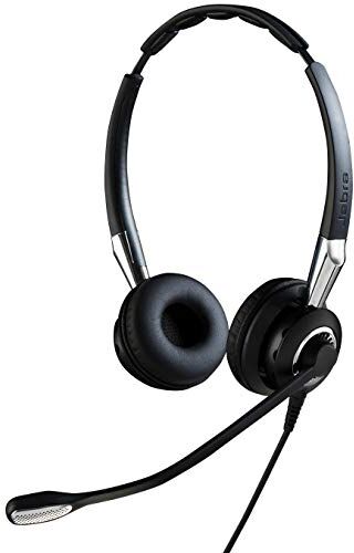 Jabra Biz 2400 II USB-A BT Unified Communication Cuffie Stereo On-Ear, Cuffie con Cavo e Cancellazione del Rumore Ottimizzate per le Unified Communication, Unità di Controllo Vocale HD e Bluetooth