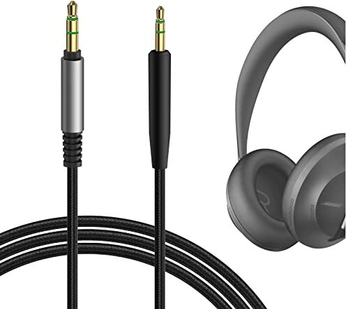 GEEKRIA Cavo audio  compatibile con Bose QC SE, QuietComfort Ultra, QC 45, QC 35 Series II, QC 35, QC 25, NC700, cavo Headphones-700, cavo stereo di ricambio in nylon intrecciato da 2,5 mm (1,2 m)