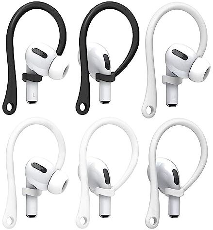 GWAWG 3 Coppie Earhooks Anti-Perso Porta Auricolari, Uso per Gli Auricolari Airpod Auricolari per Lo Sport In Esecuzione