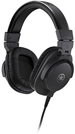 Yamaha HPH-MT5 Cuffie da Studio Over Ear Cuffie Monitor Pieghevoli, con Cavo da 3 m e Jack Adattatore Stereo Standard da 6,3 mm Nero