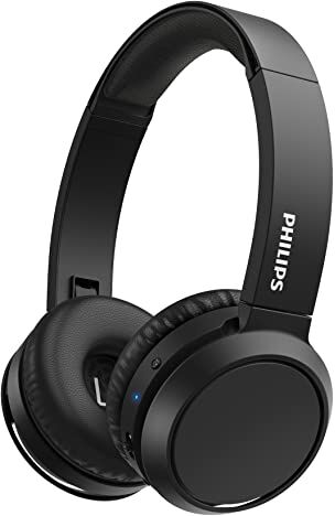 Philips H4205BK/00 Cuffie Bluetooth con Tasto Bass Boost, Bluetooth, 29 Ore di Riproduzione, Funzione Ricarica Rapida, Isolamento dai Rumori, Richiudibile, Nero (Black)