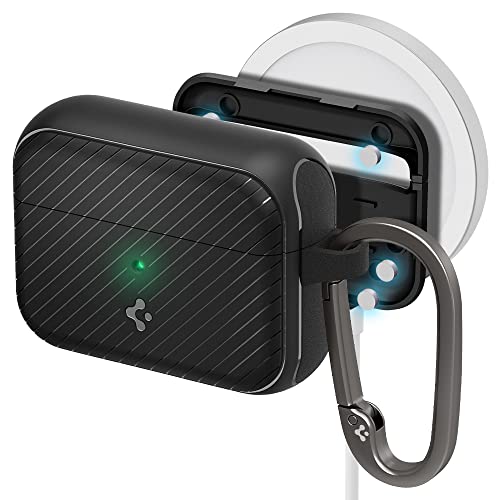 Spigen Cover Magnetico Mag Armor Magfit Compatibile per AirPods Pro Nero