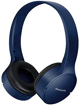 Panasonic RF-HF420BE-A Cuffie Bluetooth, Senza Fili, Bassi Potenti con Sistema XBS, 50 Ore di Riproduzione, Ricarica Rapida, Design Compatto, Blu