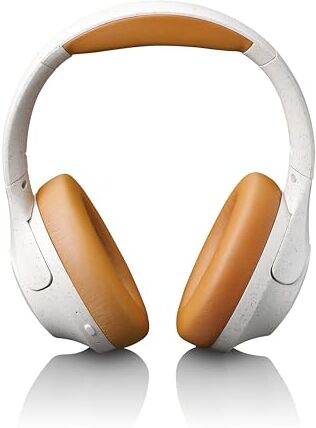 Lenco Cuffie Bluetooth Over-Ear – ANC Active Noise Cancelling – Bluetooth 5.3 – 400 mAh – ingresso USB-C – Equalizzatore via app – grigio