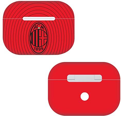 Head Case Designs Licenza Ufficiale AC Milan Rosso E Nero Arte Vinile Sticker Pelle Adesivo Compatibile con Apple AirPods PRO