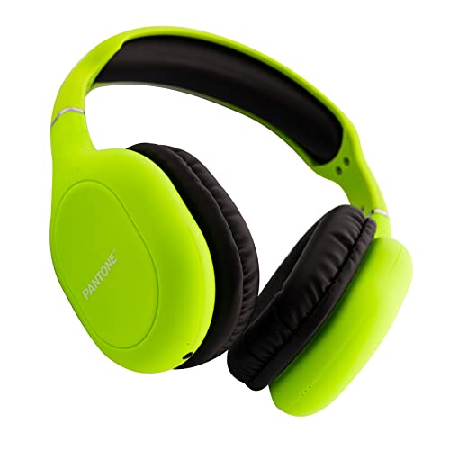 Celly , Cuffie Bluetooth Over-Ear Pantone, con Padiglioni Imbottiti e Archetto Imbottito Regolabile per il Massimo Comfort, Autonomia 8 h, Porta Type-C e Jack 3.5mm, con Controllo da Remoto, Verde