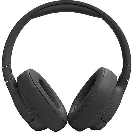 JBL TUNE 720BT Cuffie Over-Ear Bluetooth Wireless, Pieghevoli e Leggere, Microfono e Comandi su Padiglione con Voice Aware,  Pure Bass, Connessione Multipoint, fino a 76 ore di Autonomia, Nero