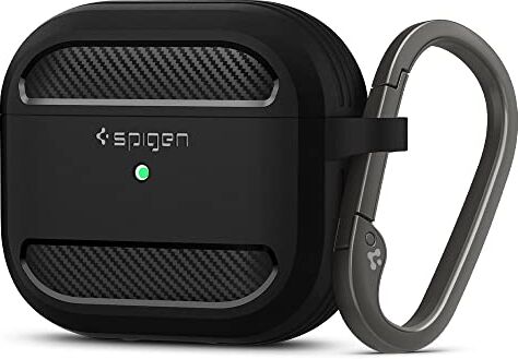 Spigen Cover Rugged Armor Compatibile per AirPods 3 2021 Nero Opaco