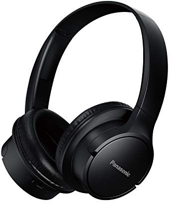 Panasonic RB-HF520BE-K Cuffie Wireless a Padiglione, Bluetooth, Over Ear, Bassi Potenti, con Assistente Vocale, Ricarica Rapida, Nero