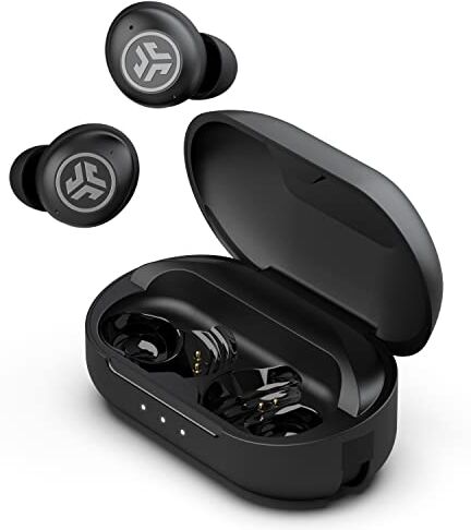 JLab JBuds Air Pro Cuffie Bluetooth In Ear con Tile Tracker Integrato, Auricolari Senza Fili, 36H+ di Autonomia, IP55 True Wireless Earbuds con Suono Personalizzabile EQ3, Custodia Ricarica